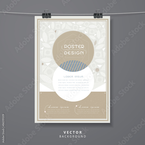 elegant poster template design