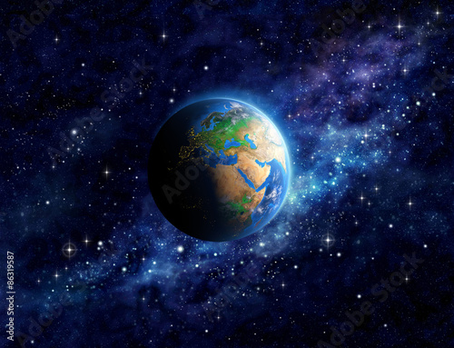 Fototapeta Naklejka Na Ścianę i Meble -  Planet Earth in outer space