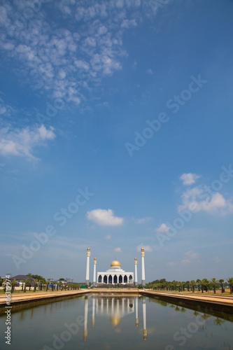 Mosque in southern of Thailand, Central mosque for prayed and most of muslim like to prayed god at mosque, Beautiful mosque in good weather day. © currahee_shutter