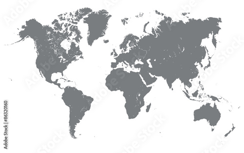 Detailed world map