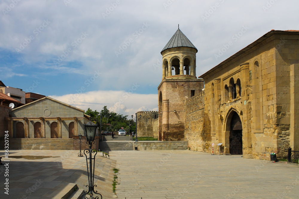 Square near the entrance to the monastery