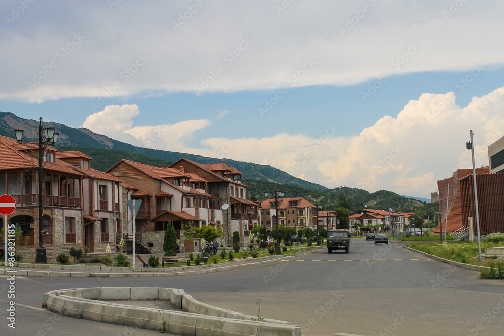 Naklejka premium Street in Mtskheta