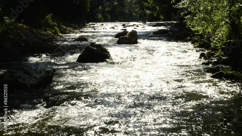 Fluss Fils bei Eislingen im Gegenlicht  photo