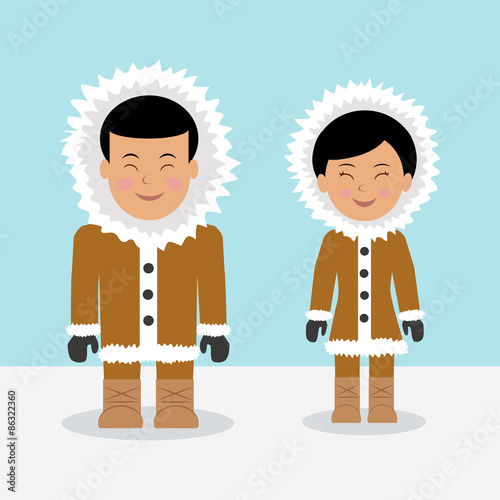 Characters eskimos.