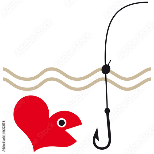 Fishhook for a heart