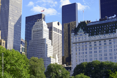 Central Park and midtown Manhattan skyline  New York City