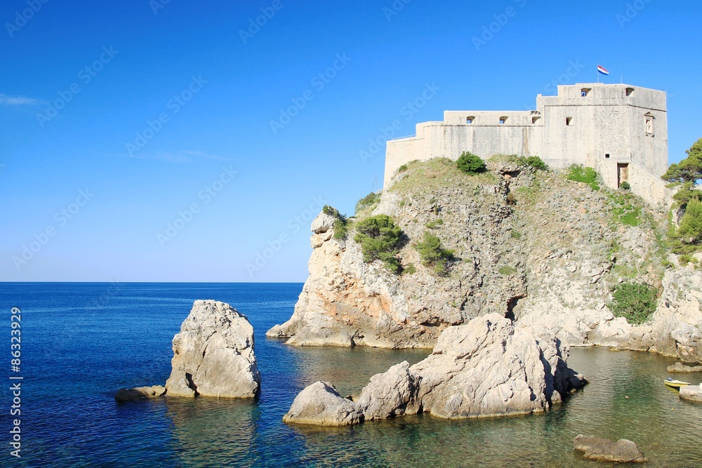 Fototapeta premium Fort Lovrijenac in Dubrovnik, Croatia