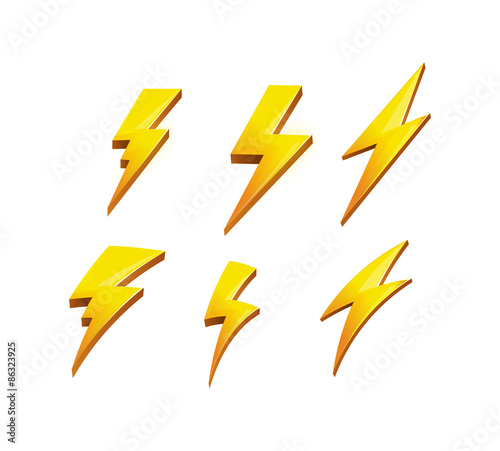 Lightening Bolt Set - Illustration