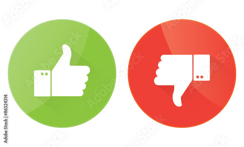 Thumbs up icons set