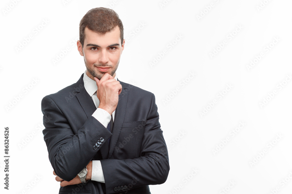 Handsome guy isolated on white Handsome guy isolated on white