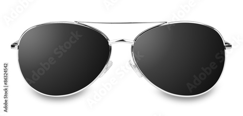Sunglasses sun glasses aviator black isolated photo