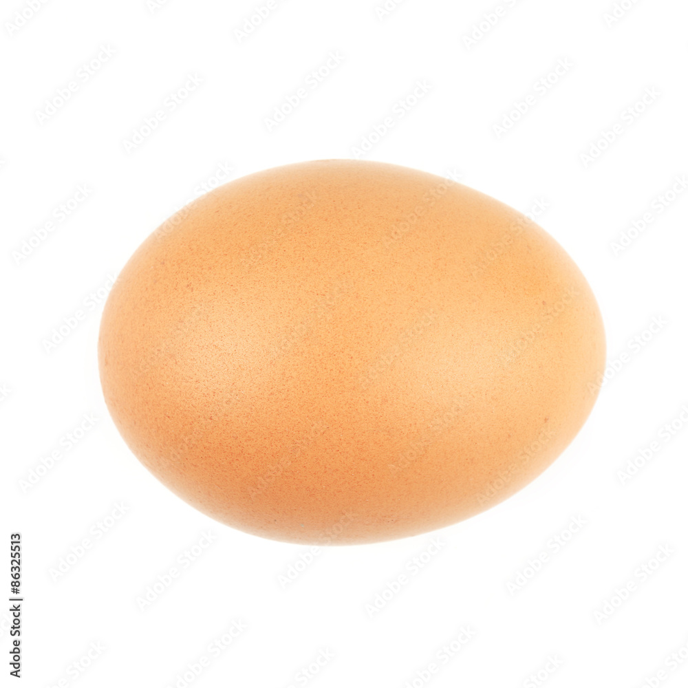Close up of an egg isolated on white background Close up of an egg isolated on white background