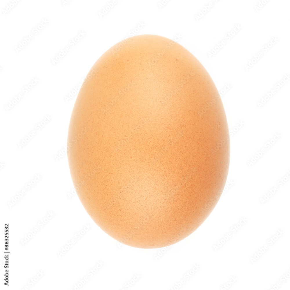 Close up of an egg isolated on white background Close up of an egg isolated on white background