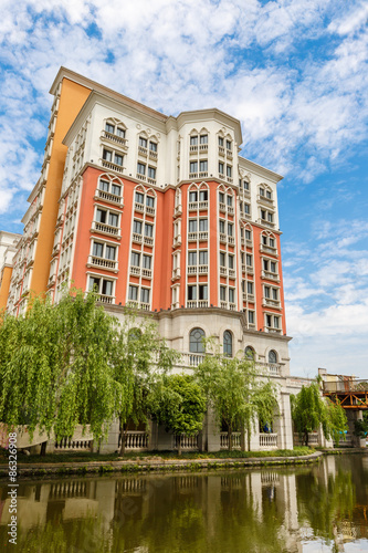 Suburban apartment buildings in hangzhou, China