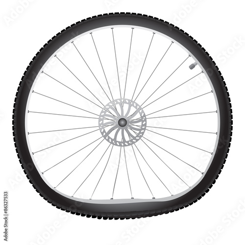 Broken bicycle wheel