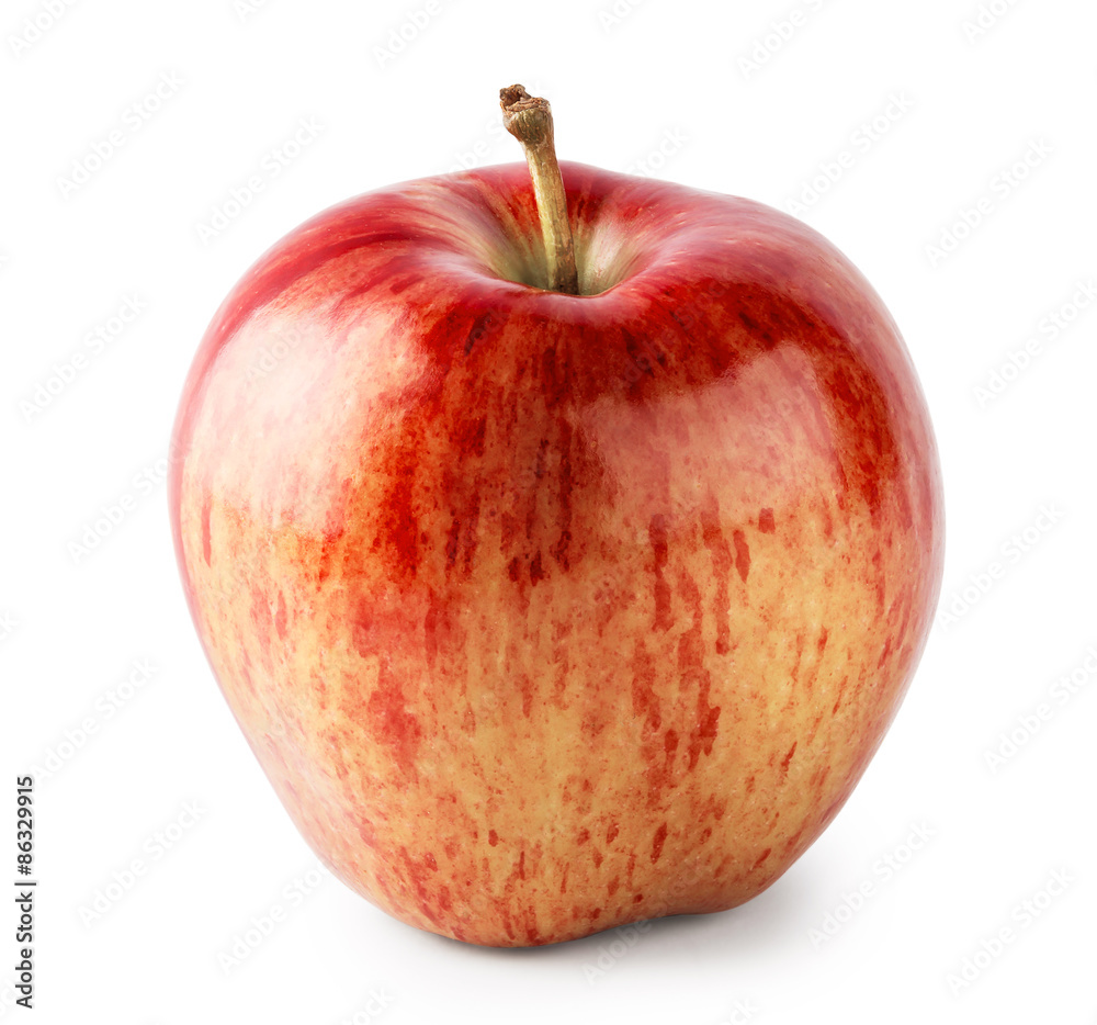 Bright red apple