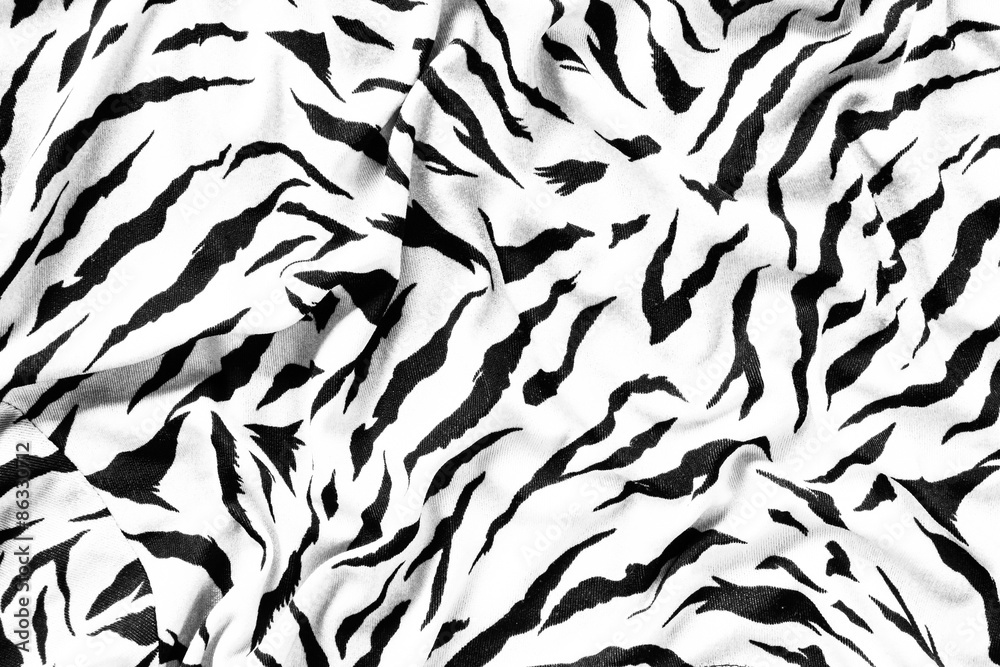 Fototapeta premium Tiger textile piece of clothes