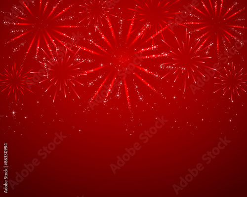 Red sparkle fireworks