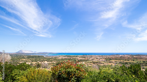 panoramic view of the coast of San Teodoro in Sardinia