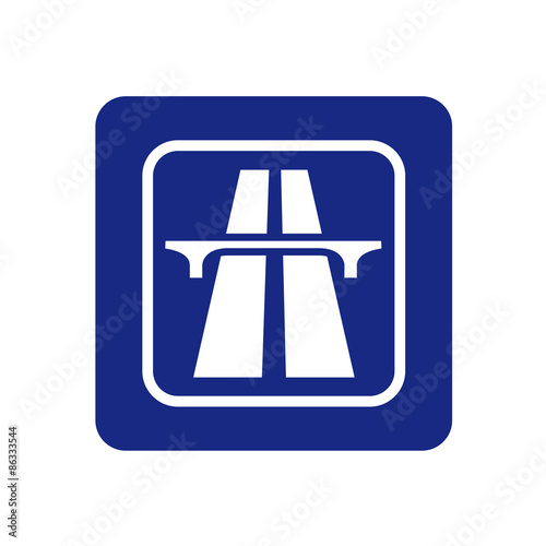 panneau autoroute pour plan de situation