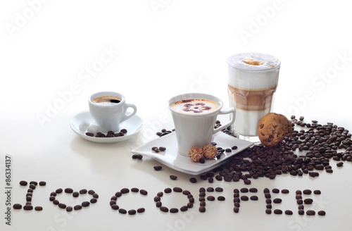 Kaffee, Espresso, Latte Macchiato