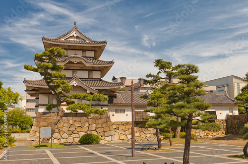 Kitanomaru Tsukimi Turret (1676) of Takamatsu castle, Japan