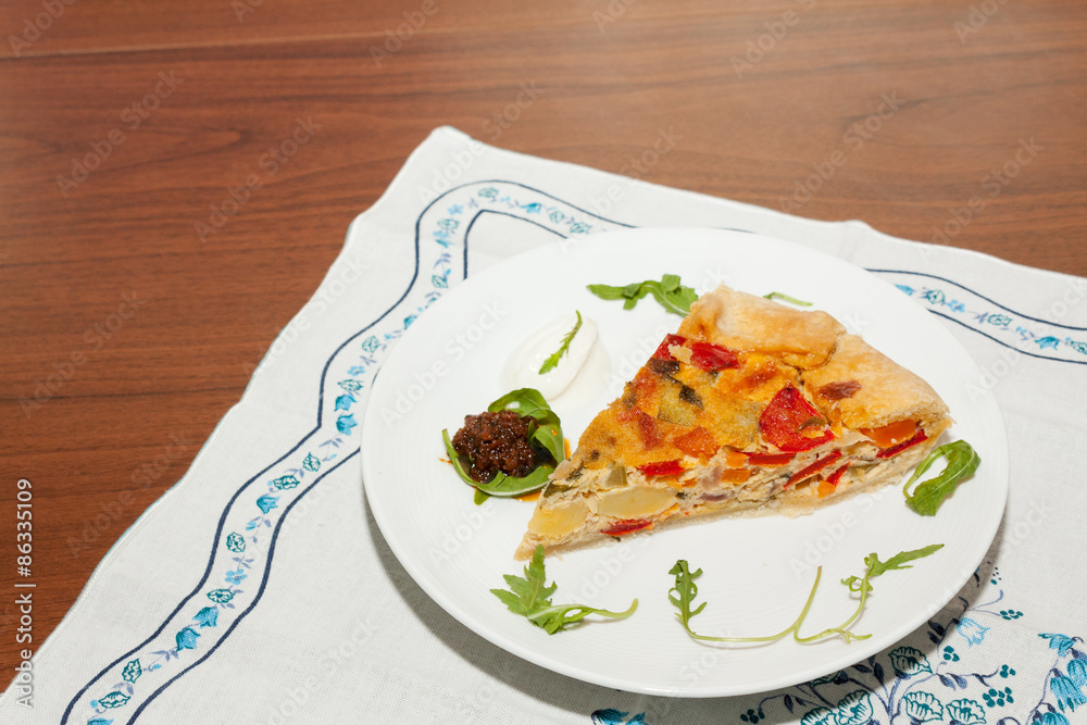 Quiche vegetariana Quiche vegetariana