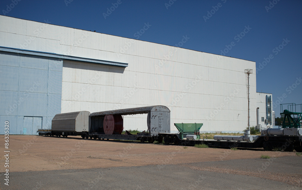 Obraz premium installation and testing building of Baikonur