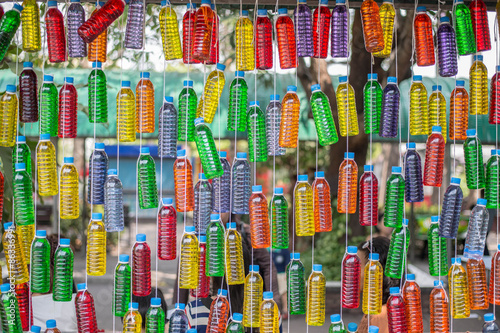 Bottles of multi-color
