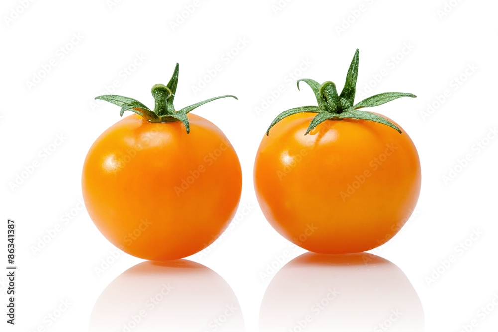 yellow tomato isolated on white yellow tomato isolated on white