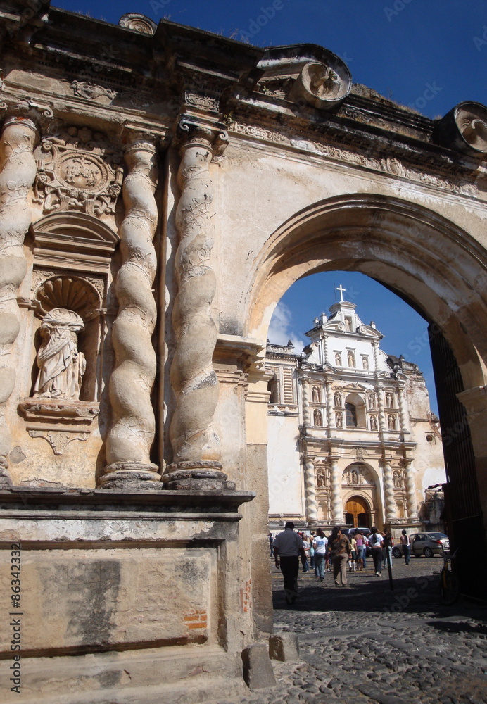 Franziskanerkloster und Kirche in Antigua/Guatemala Franziskanerkloster und Kirche in Antigua/Guatemala
