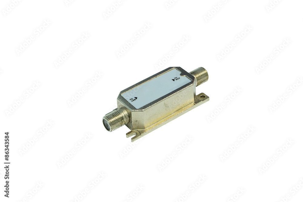 telecommunication equipment on white background telecommunication equipment on white background