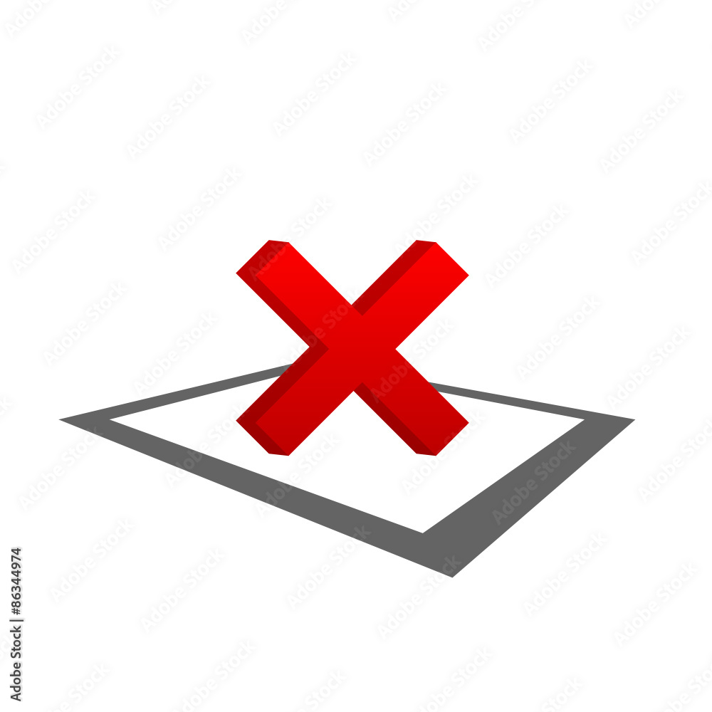 Obraz premium test ticking no color vector