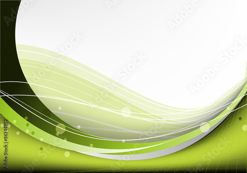 Green light abstract background