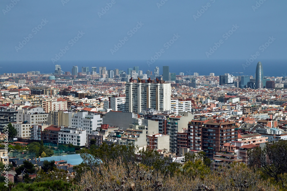Barcelona aerial view