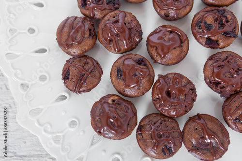 Homemade chocolate muffins