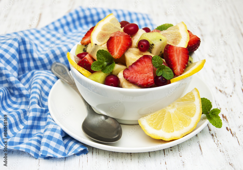 Salad with fresh fruits Salad with fresh fruits