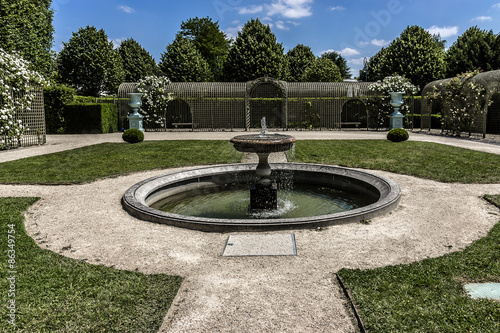Le petit jardin. Park. Chateau de Sceaux, near Paris.