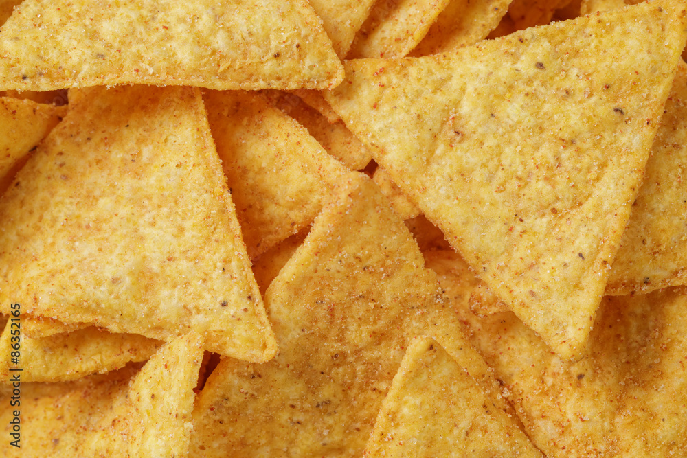 tortilla nachos background shot from above tortilla nachos background shot from above