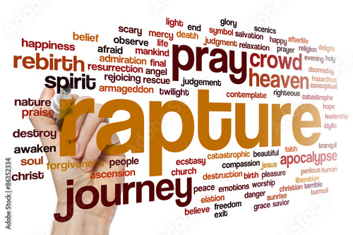 Tableau sur toile Rapture word cloud