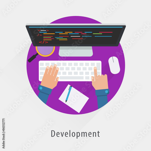 Development - Flat vector illustration