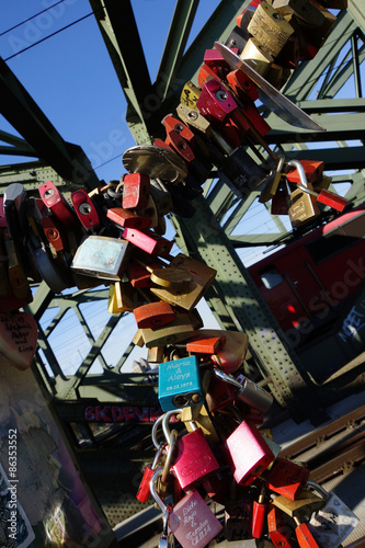 Liebesschlösser auf der Hohenzollernbrücke photo