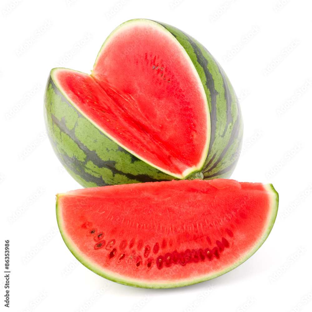 Sweet watermelon isolated on white background cutout Sweet watermelon isolated on white background cutout