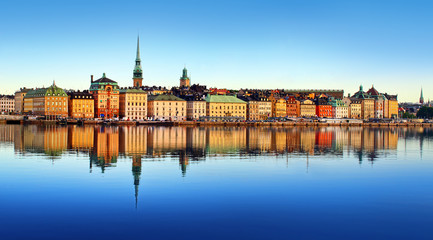 Keuken achterwand Stockholm Waterfront van Stockholm in zomerlicht  © Mikael Damkier