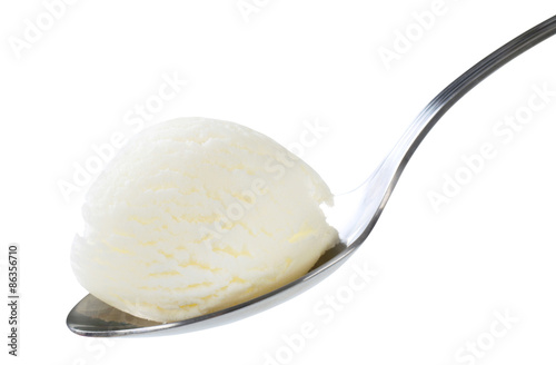 White ice cream photo