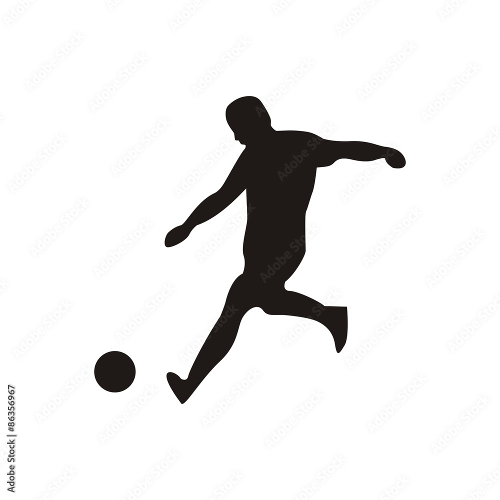 Soccer silhouette