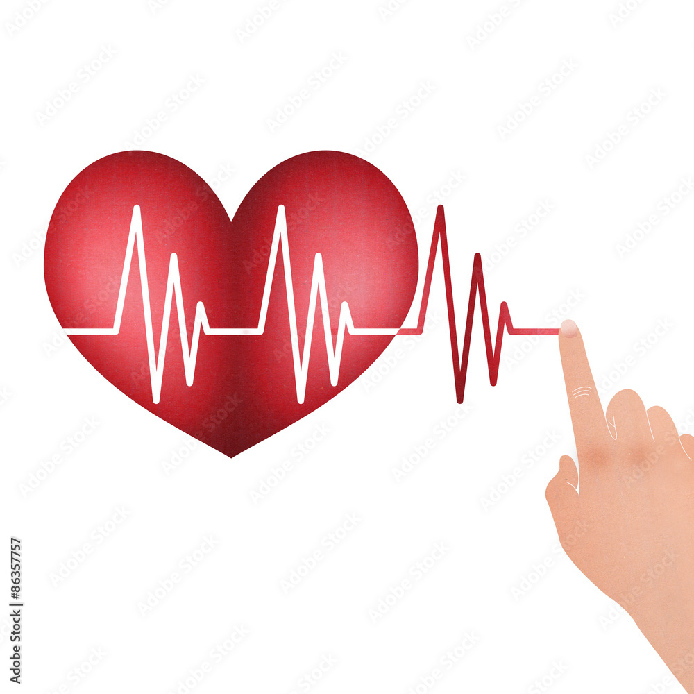 Vital Signs in the Heart with Drag Hand to Line Vital Signs in the Heart with Drag Hand to Line