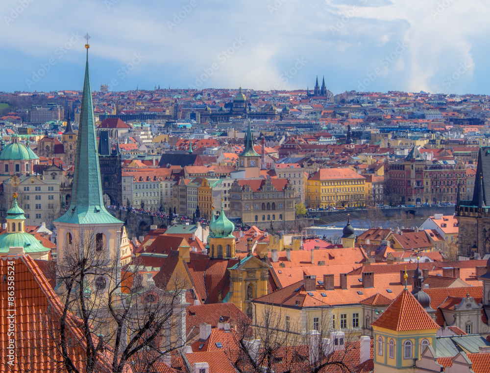 Obraz premium View over Prague