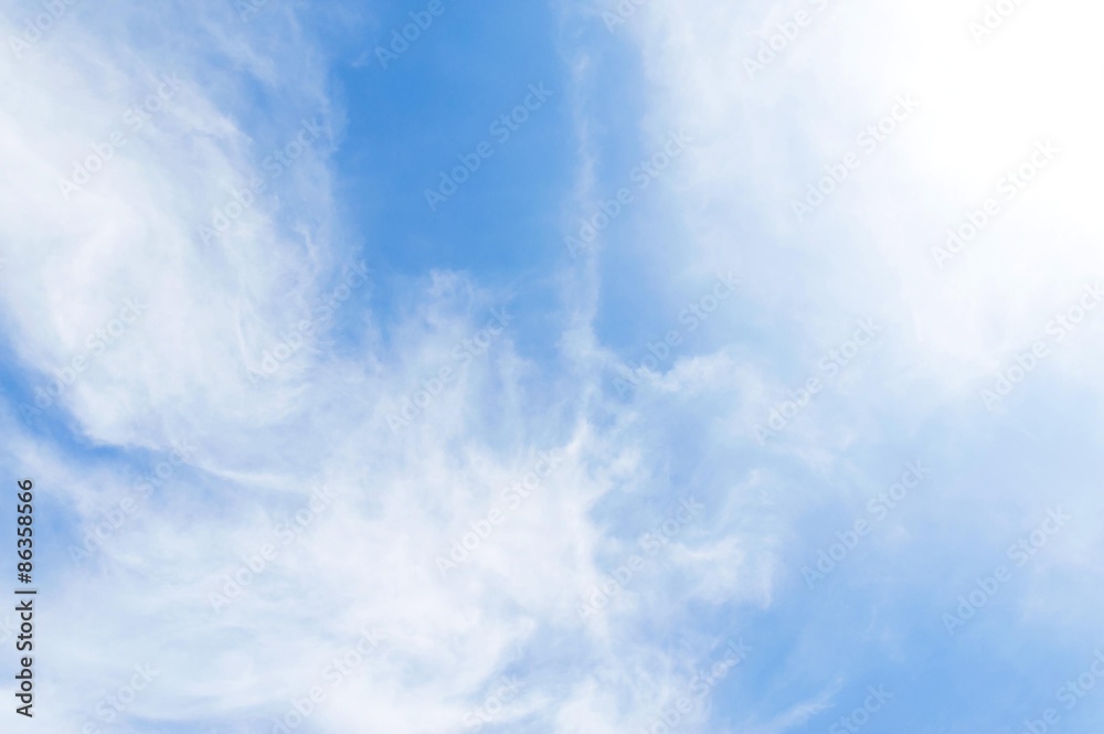 Fototapeta premium White cloud on blue sky