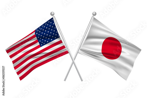 日本　アメリカ　 国旗